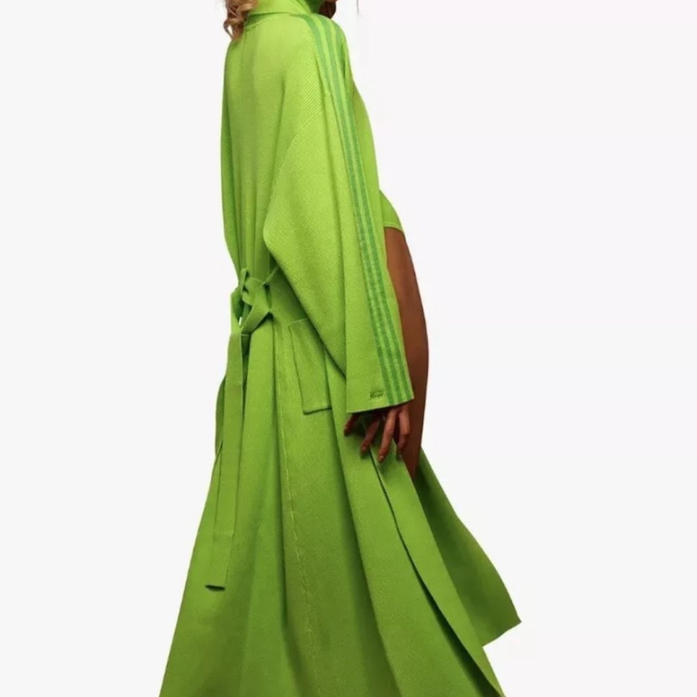 New Sz XL Women’s Adidas X Ivy Park Knit Robe Green Beyonce - Picture 10 of 12